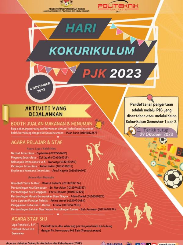 Hari kokurikulum PJK 2023